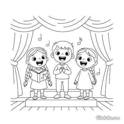 Children's Choir on Stage