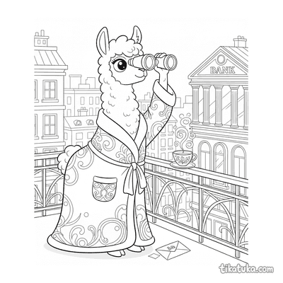 Dramatic Llama in Dressing Gown