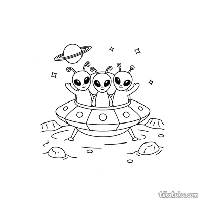 Friendly Alien Family