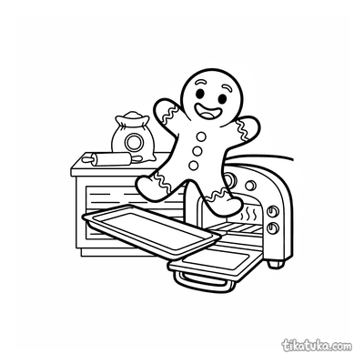 Gingerbread Man Escaping