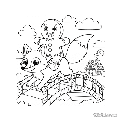 Gingerbread Man on a Fox