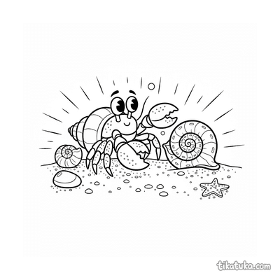 Hermit Crab Finding New Shell