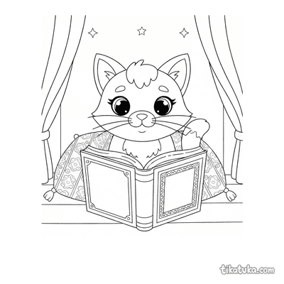 Kitten with a Book