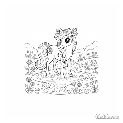 Water Mane Pony by Creek
