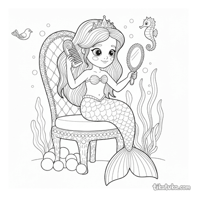 Mermaid on a Throne