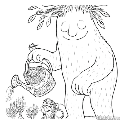 Monster with Vine Hair Gardening