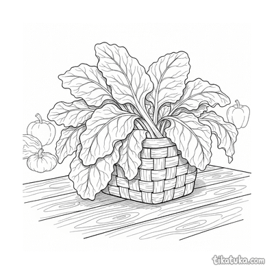 Pile of Rainbow Chard in a Basket