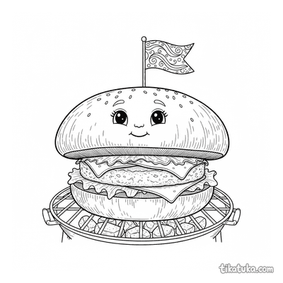 Portobello Mushroom Burger Stack