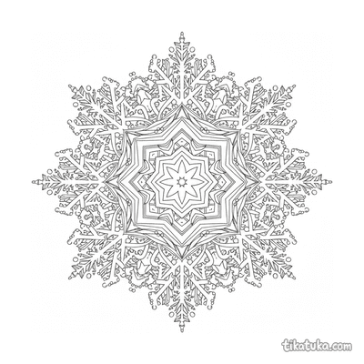 Snowflake Crystal Mandala