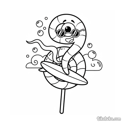 Spiral Bacterium Lollipop Surfer