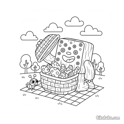 Square Monster Unpacking Basket